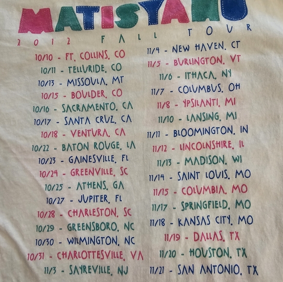 Matisyahu concert Tee - Picture 5 of 5